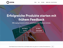 Tablet Screenshot of looping.com